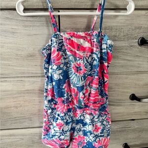 Lilly Pulitzer Pink and Blue Floral Jumpsuit